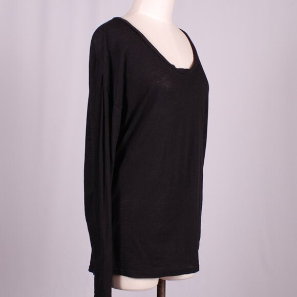 EUC PACT Featherweight Slub Relaxed Long Sleeve Top, Sz - M - Picture 4 of 6